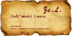 Zsámboki Laura névjegykártya
